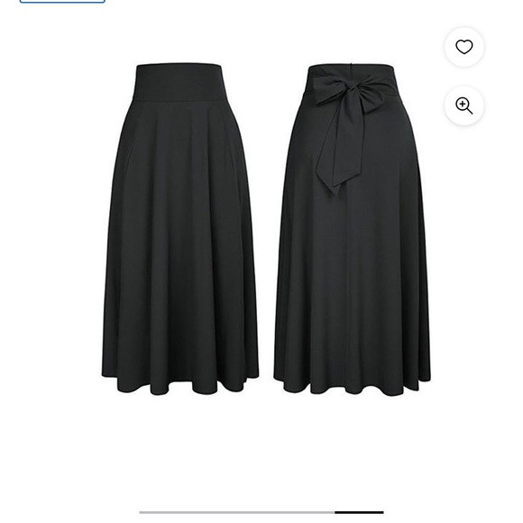 COPY - Women's Ankle Length High Waist A-line Flowy Long Maxi Skirt with Pocket… - Picture 3 of 4